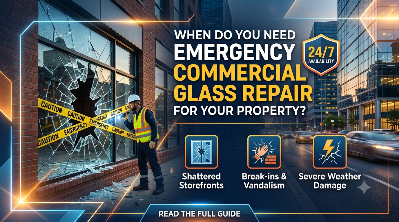 When Do You Need Emergency Commercial Glass Repair for Your Property?