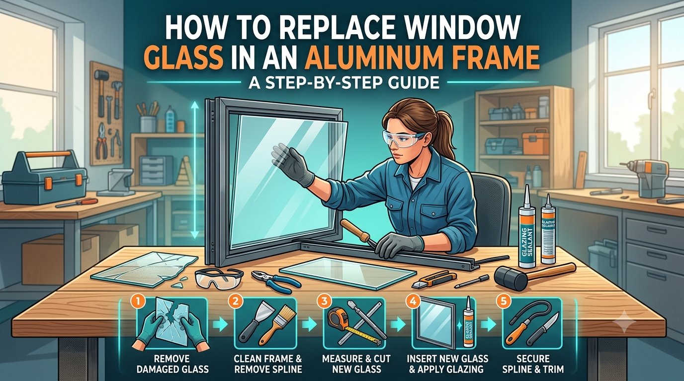 How to Replace Window Glass in an Aluminum Frame: A Step-by-Step Guide