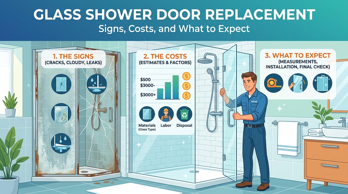 Glass Shower Door Replacement: Signs, Costs, and What to Expect