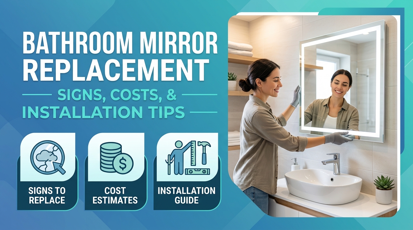 Bathroom Mirror Replacement: Signs, Costs, and Installation Tips