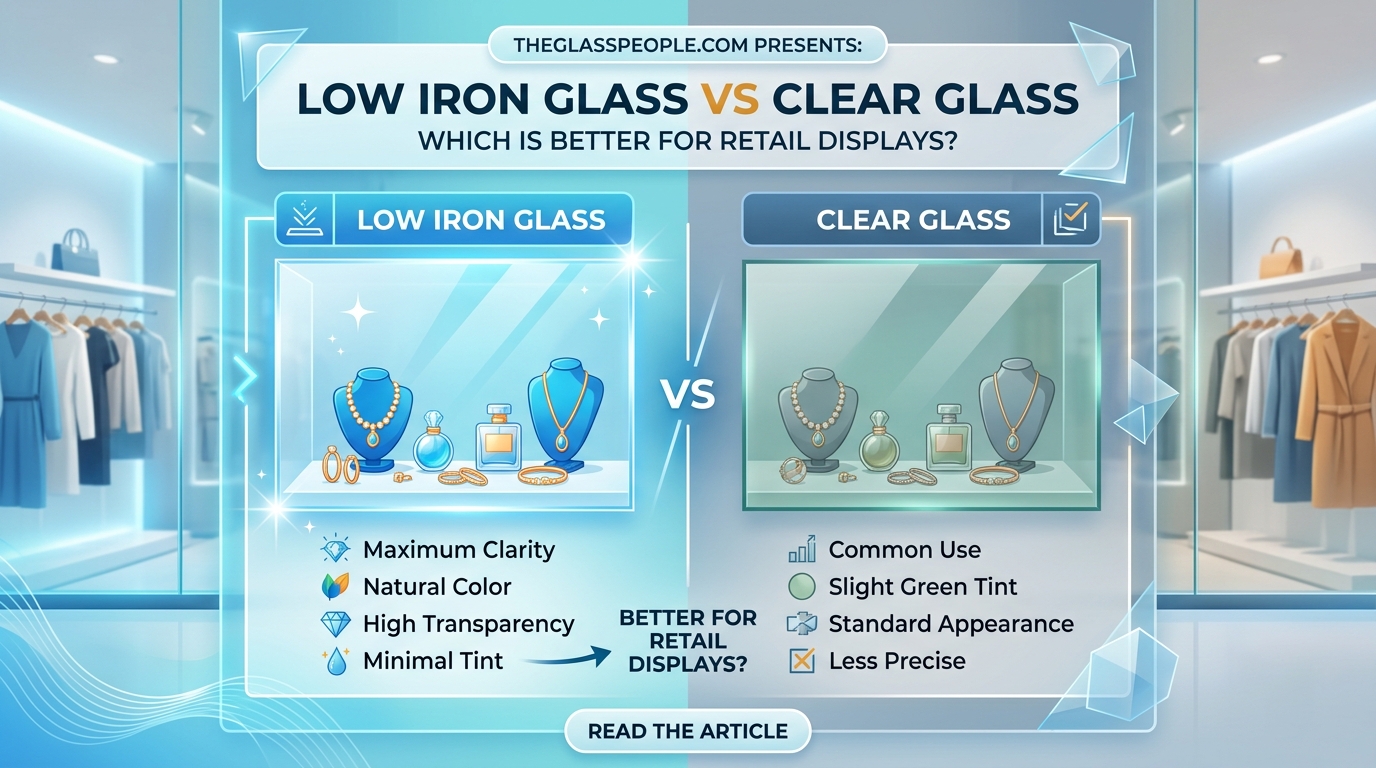 Low Iron Glass vs Clear Glass: Which Is Better for Retail Displays?