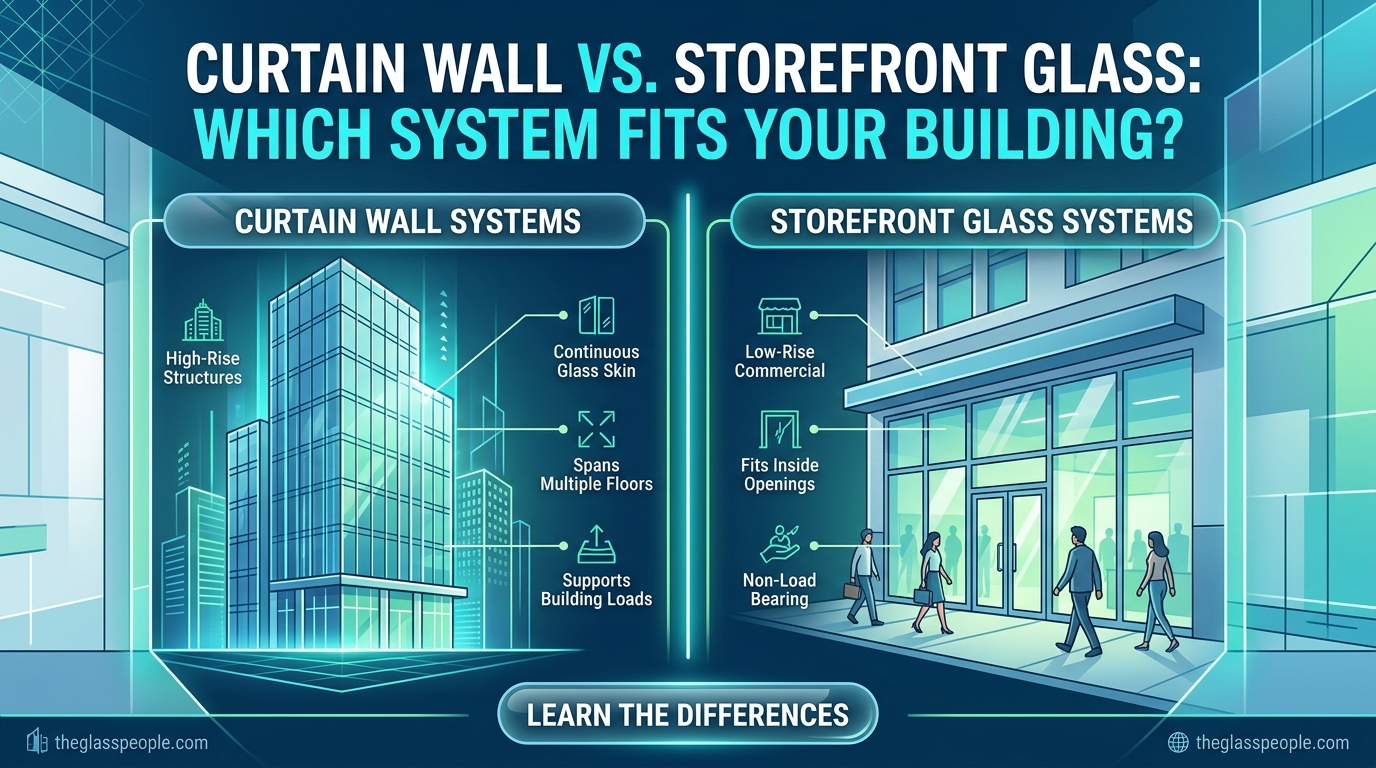 Curtain Wall vs. Storefront Glass: Which System Fits Your Building?